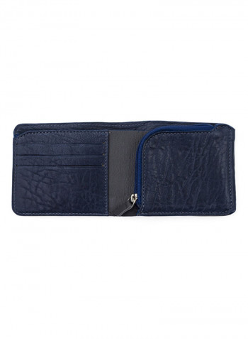 Insignia Leather Wallet For Men أزرق