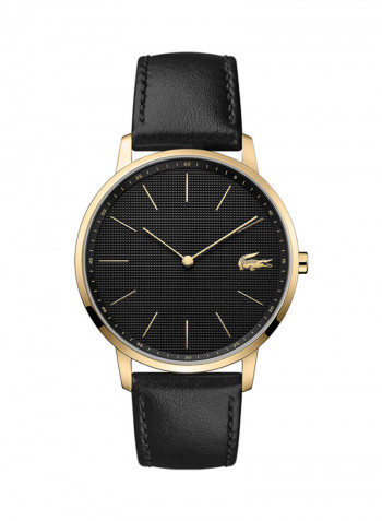 Men's Moon Leather Analog Wrist Watch 2011004