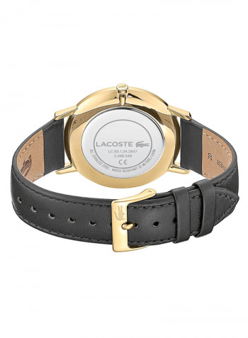 Men's Moon Leather Analog Wrist Watch 2011004