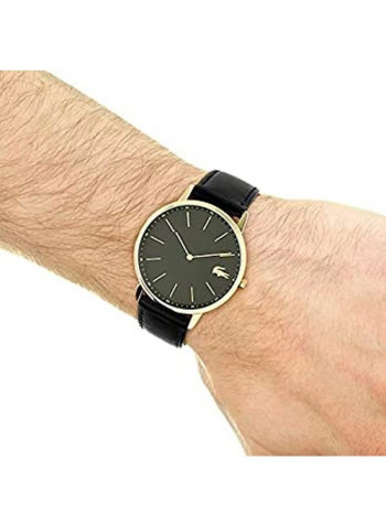 Men's Moon Leather Analog Wrist Watch 2011004