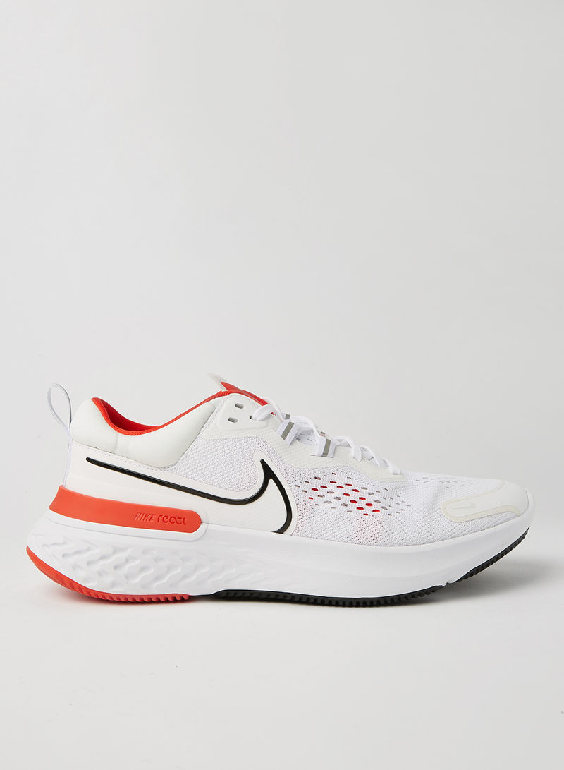 React Miler 2 Running Shoes WHITE/BLACK-CHILE RED-PLATINUM TINT