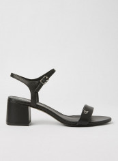 Leather Block Heel Sandals Black reviews Leather Block Heel Sandals Black