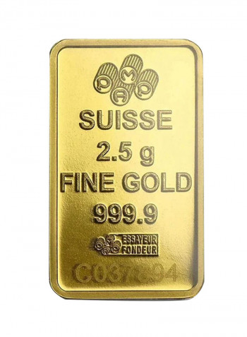 Suisse 24K (999.9) 2.5g Gold Bar