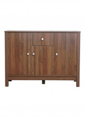 3-Door Sideboard With Drawer Brown 45x88x120centimeter
