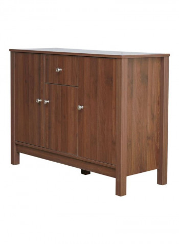 3-Door Sideboard With Drawer Brown 45x88x120centimeter