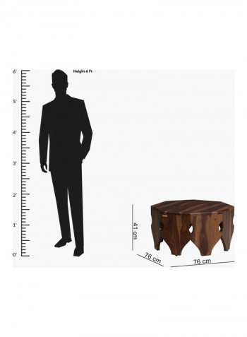 Kraft Coffee Table Brown 76x41x76cm