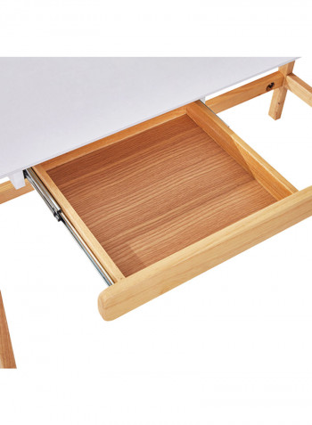 Sweden Study Desk White/Brown 55x75x140cm
