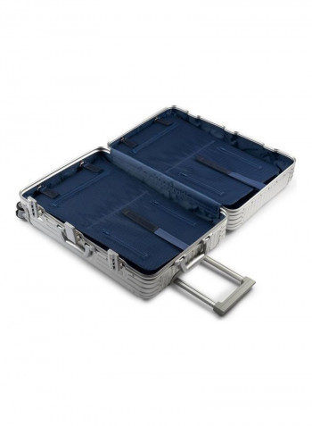 Ultra-Light Expandable 4 Spinner Wheels Hardside Luggage Trolley Silver
