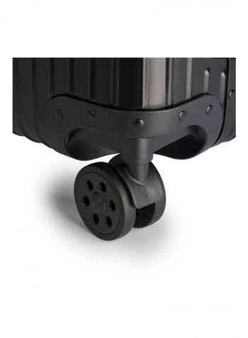 Ultra-Light Expandable Spinner Wheels Hardside Luggage Trolley Black