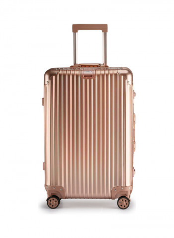 Ultra-Light Expandable Spinner Wheels Hardside Luggage Trolley Rose Gold