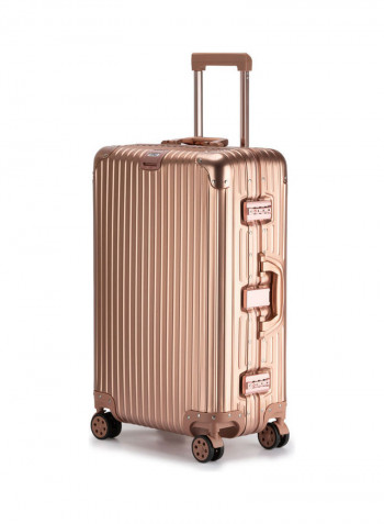 Ultra-Light Expandable Spinner Wheels Hardside Luggage Trolley Rose Gold