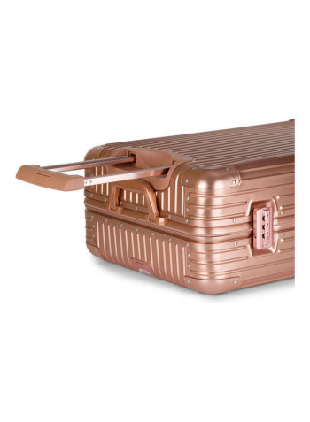 Ultra-Light Expandable Spinner Wheels Hardside Luggage Trolley Rose Gold