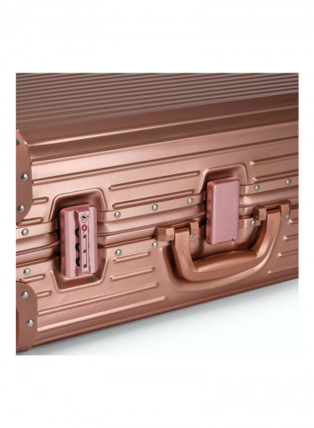 Ultra-Light Expandable Spinner Wheels Hardside Luggage Trolley Rose Gold