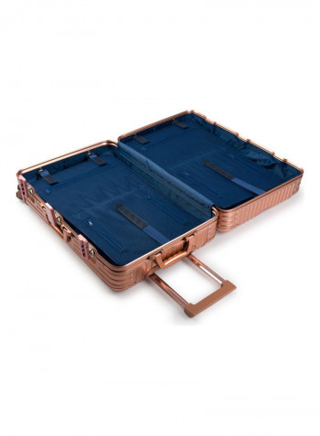 Ultra-Light Expandable Spinner Wheels Hardside Luggage Trolley Rose Gold
