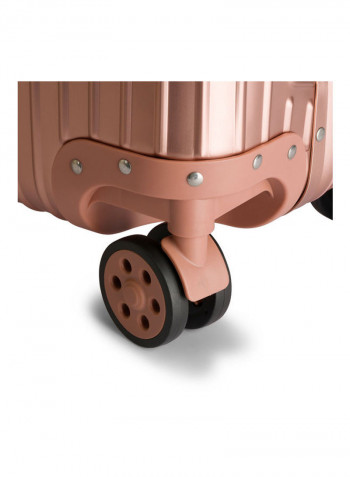 Ultra-Light Expandable Spinner Wheels Hardside Luggage Trolley Rose Gold