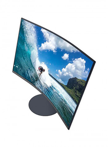 24Inch 1000R Bezel Less Monitor With Speaker 53.9x24.9x41.3cm Black