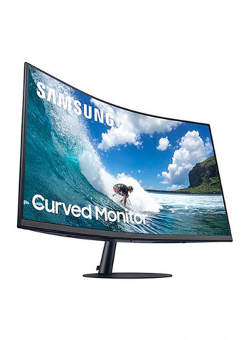 24Inch 1000R Bezel Less Monitor With Speaker 53.9x24.9x41.3cm Black