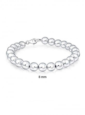 925 Sterling Silver Bead Ball Bracelet