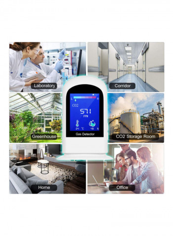 CO2 Detector Accurate Tester Kit Multicolour