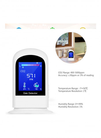 CO2 Detector Accurate Tester Kit Multicolour