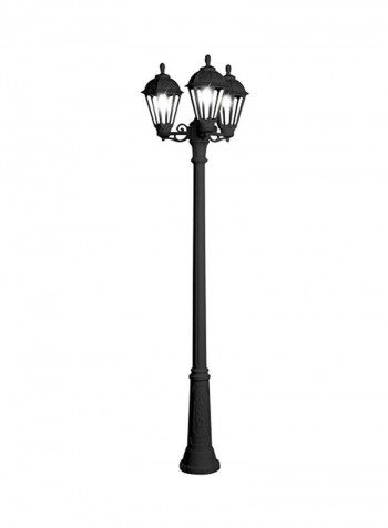 Triple Head Floor Lamp Black 640x2500millimeter