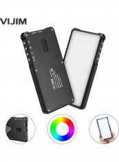 6-Mode Portable LED Video Light with Built-in Battery Multicolour