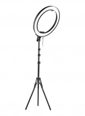 7-Piece Dimmable Photography Ring Fill Light Kit 18inch Black