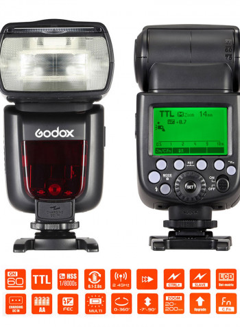 TT685S Speedlite TTL Master Slave GN60 2.4G Wireless Transmission HSS 1/8000S For Sony A77II A7RII A58 A99 ILCE6000L ILDC Camera Black