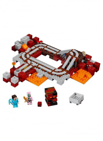 387-Piece The Nether Railway Building Toy Set 21130