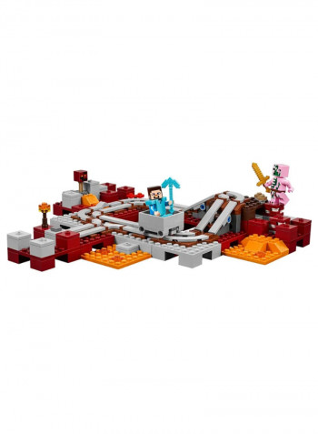 387-Piece The Nether Railway Building Toy Set 21130