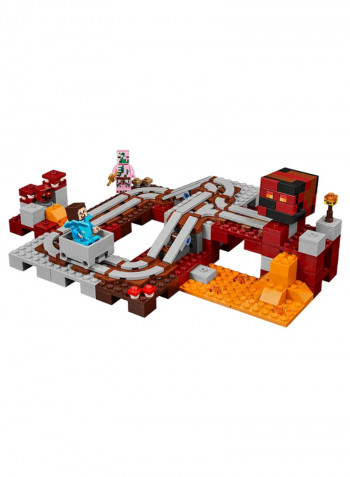 387-Piece The Nether Railway Building Toy Set 21130
