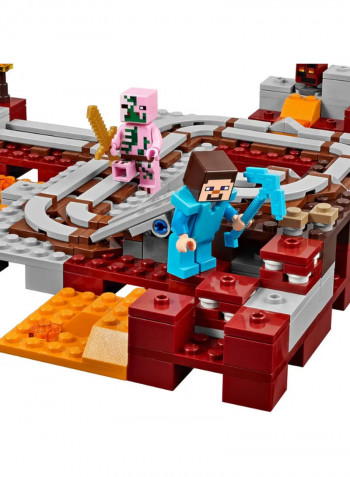 387-Piece The Nether Railway Building Toy Set 21130