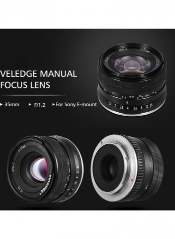 F/1.2 Super High Resolution Large Aperture Black/White