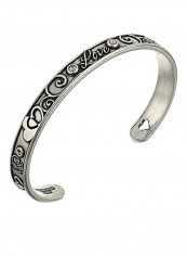 Rafaelian Silver Love Cuff Bracelet