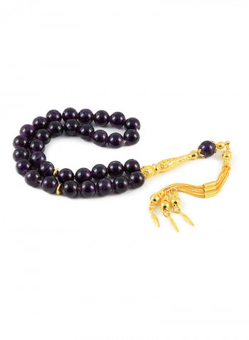 Amethyst Prayer Beads with Sterling Silver components