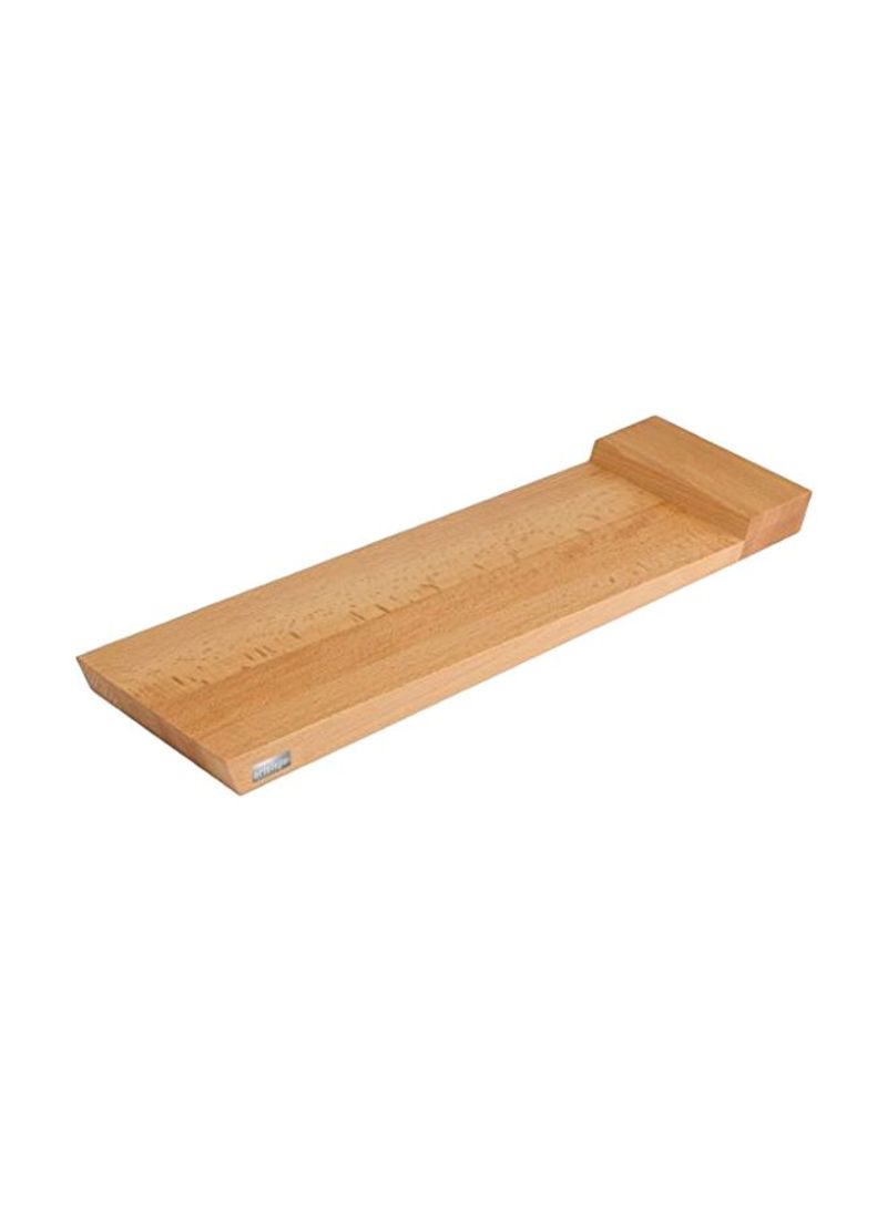 Double-Sided Serving Tray And Cutting Board Beige 19.6x5.9x1.18inch