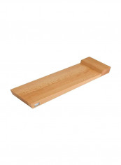 Double-Sided Serving Tray And Cutting Board Beige 19.6x5.9x1.18inch