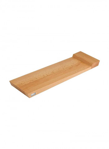 Double-Sided Serving Tray And Cutting Board Beige 19.6x5.9x1.18inch