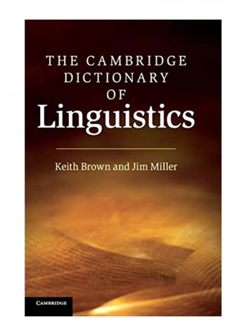 The Cambridge Dictionary of Linguistics Hardcover