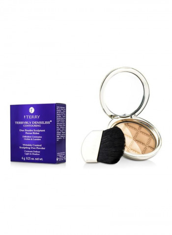 2-Piece Terrybly Densiliss Sculpting Duo Powder With Brush 200 Beige Contrast