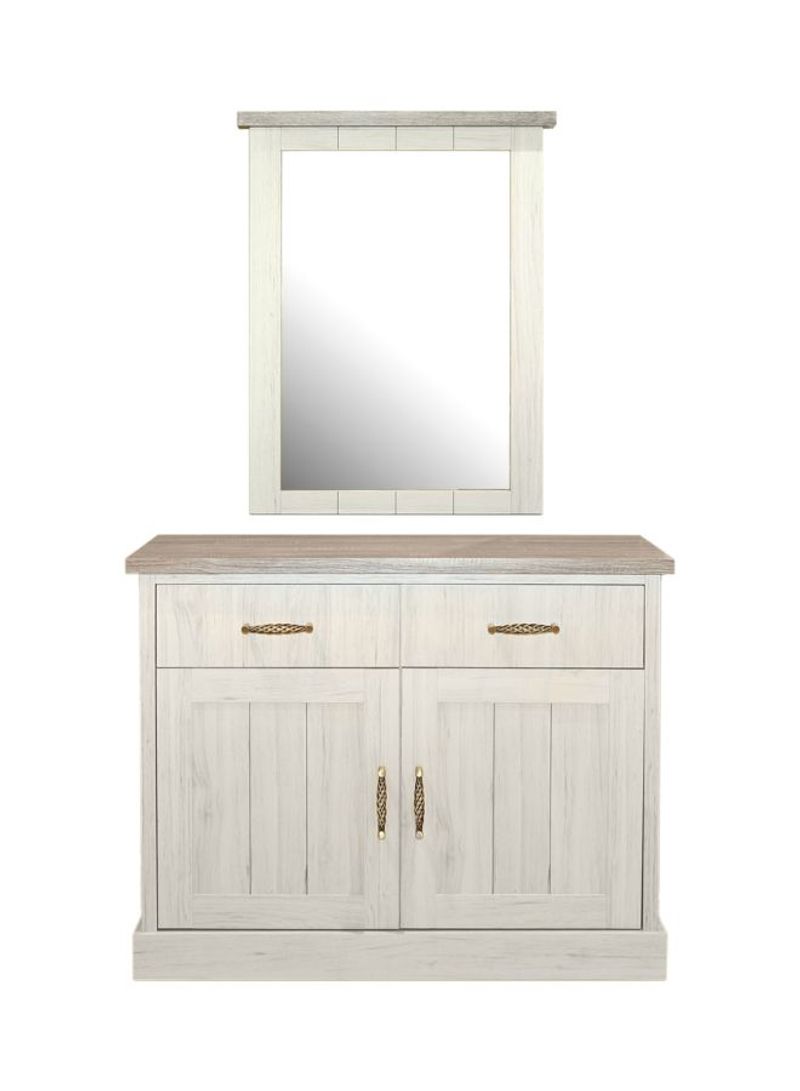 Emily Dresser With Mirror Light Brown 110x45x88cm