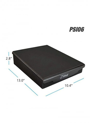 Sound Dampening Speaker Riser Black