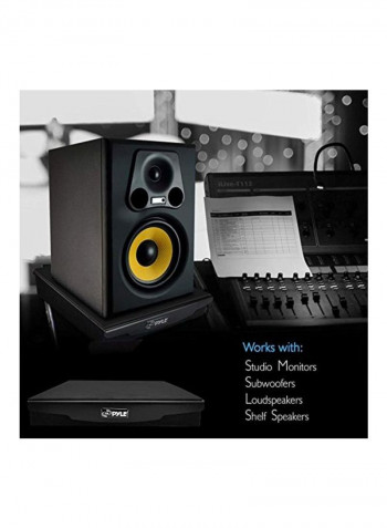 Sound Dampening Speaker Riser Black