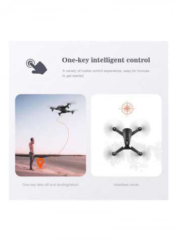 KK7 Pro RC Drone with  Dual Camera 4K 5G Wifi GPS Foldable Optical Flow Positioning RC Quadcopter with Headless Mode Waypoint Follow Surround Mode Storage Bag Included 27*8.5*20cm