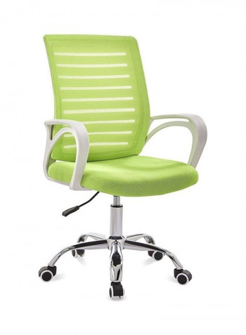 Rotating and Lifting Office Chair Green/Grey