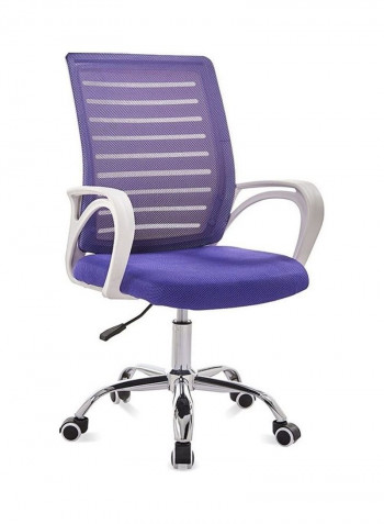 Rotating and Lifting Office Chair Purple/Grey