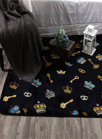 Pattern Printed Non-Skid Carpet Multicolour 145x195centimeter