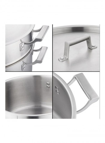 Commercial Stock Cooking Pot Silver 50 x 29 x 40cm