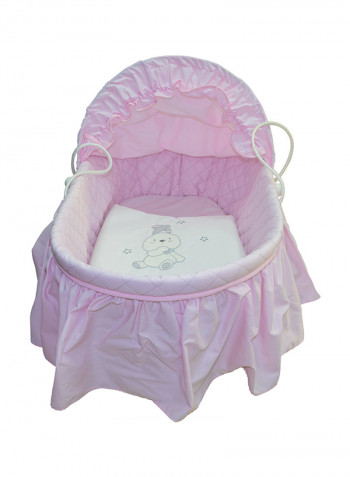 Solid Hooded Basket With Frills