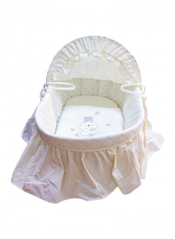 Solid Hooded Basket With Frills